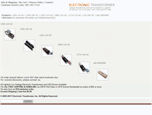 Tablet Screenshot of electronictransformer.com